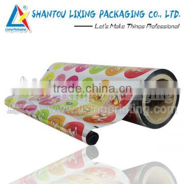 Metallic jelly cup sealing film