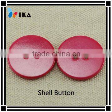 red color lady shirt button with 2 holes