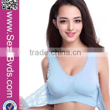 Breathable Girls Underwear Yoga Bra New Design with Front Closure