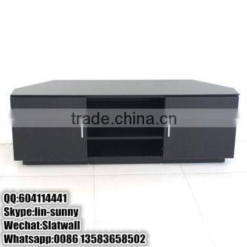 Country stytle wooden trapezoidal TV stand