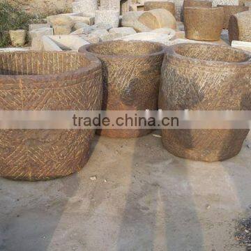 Antique limestone trough