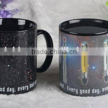 creative hot-selling promotional wars heat sensitive color changing magic gift ceramic mug