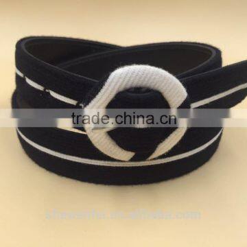 Fashion Covered Button Buckle PU Belt photo-5