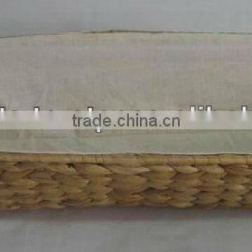 Water Hyacinth Bread Basket With Linning