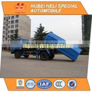 DONGFENG 4x2 8m3 hook lift garbage truck 170hp cheap price for sale In China