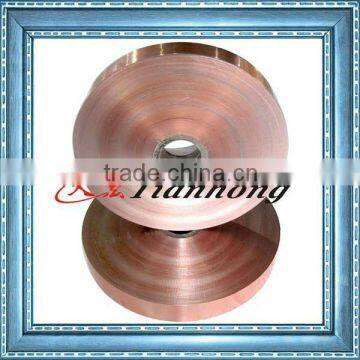 Aluminum coated polyester film copper color for cables