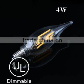 antique dimmable C32 E12 E14 E17 4w candle light led lights led bulb