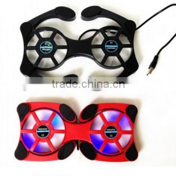 Hot selling 2 fans laptop cooling pad / folding laptop cooler / USB Laptop Cooler