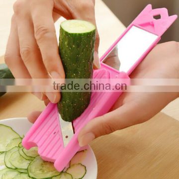 New Cucumber Slicer Peeler Cutter For Facial Beauty Mask /DIY Mini Facial Mask Tools With Mirror Cucumber Steel Slicer Cutter