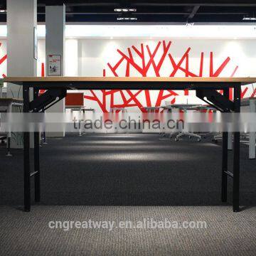Space saving office furniture steel foot fold table leg suit for 1400*400/450 table top QM-02