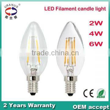 2014 New Arrival E27 360 Degree A60 LED Filament Bulb, 6W Led Filament Candle Light Quality Choice photo-6