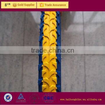 ISO9001 durable nice yellow bike tyre