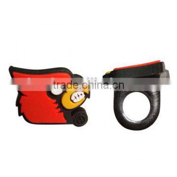 promotion gift cool eagle head shape soft pvc customized topper pencil