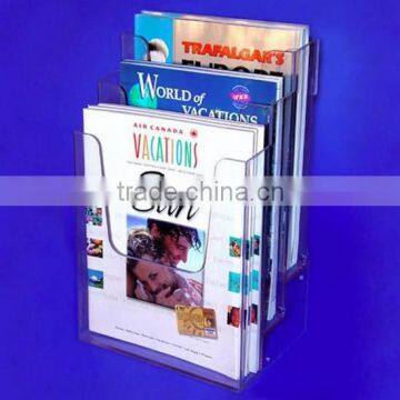 wall mount clear acrylic brochure holders