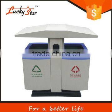 Outdoor Garden Decorative Construction Galvanized Waste Bins
