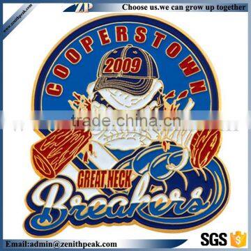 Zenith Peak best selling fasionable cheap customized design baseball badge