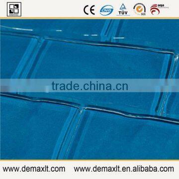 Shandong Wholesale Blue Color Glass Mosaic Tiles Cheap Glass Mosaic photo-3