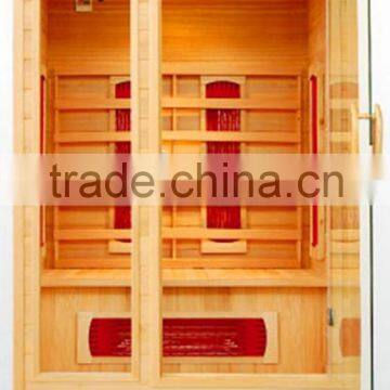 2 person far infrared sauna computer cabinate ceramic heaters canada hemlock