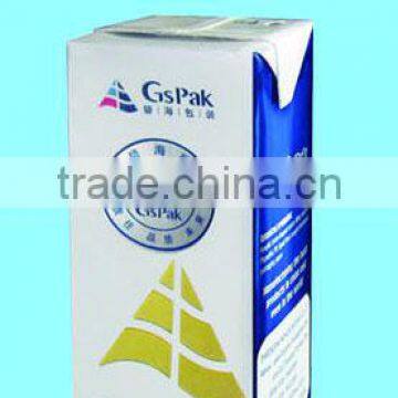 Aseptic beverage box carton packing composite materials