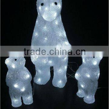 LED Acrylic Bears LED Lights( MOQ: 100PCS GS/CE)