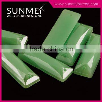 Factory Direct Sew on Flat Back Jade Rhinestone