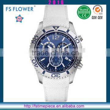 FS FLOWER - Can Swimming High Quality Sports Watch Mens Silicone Band 10 ATM Waterproof Watch