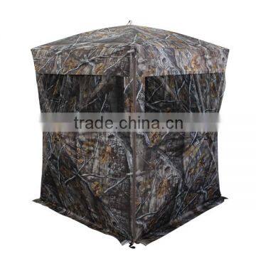 FB423 3 Person Pop Up Camo Tent Hub Blind For Hunting