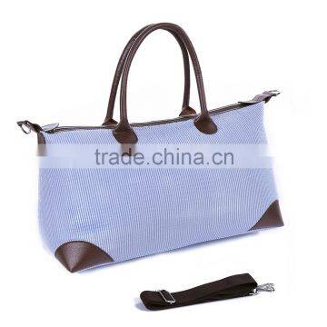 Monogrammable Prep Stripe Seersucker Weekend Bag photo-3