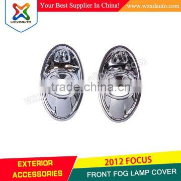 SET FRONT CHROME FOG LAMP LIGHT COVER RH LH FRONT FOG LAMP COVER FIT FOR F-O-C-U-S 2009-2012