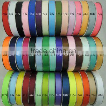 Wholesale top quality solid color 1/4"-2" satin ribbon sash DIY bow hair accessories material