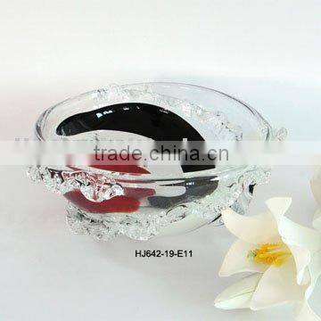 Handmade Art Decorative Colored Glass Bowl