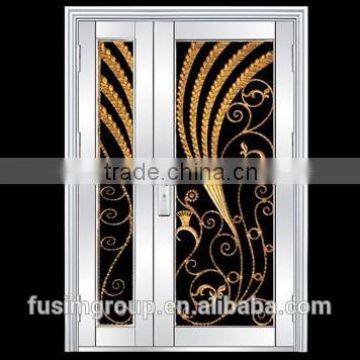 Modern stainless steel door