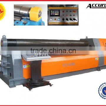 W12-50*3000 CNC Touch Screen Hydraulic Plate Sheet Rolling Bendr Machine With PLC