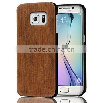 Low MOQ! For Samsung S6 Edge Case PC+ Cherry Wood Cover for Samsung Galaxy S6 Edge Case for Galaxy S6 Edge Case