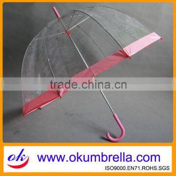 23"x8k dome transparent umbrella from Chinese factory