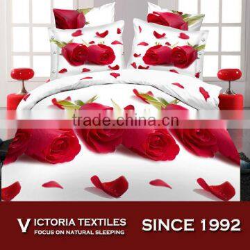 bed quilt doona duvet cover set 130gsm microfiber floral series