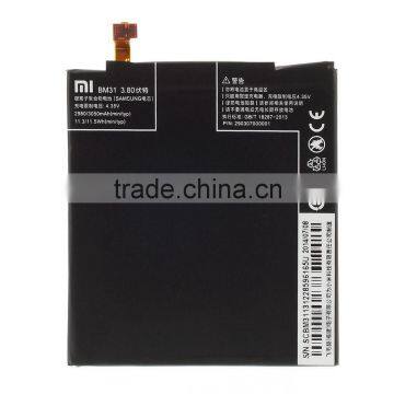 OEM BM31 3050mAh Battery for Xiaomi 3 MI3,xiaomi 3 mi3 Li-Polymer battery