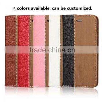 wood flip PU case cover with card holder for cell mobile smart phone for Gionee Elife s7 S E M P V F plus 9 8 7 6 5 4 3 2