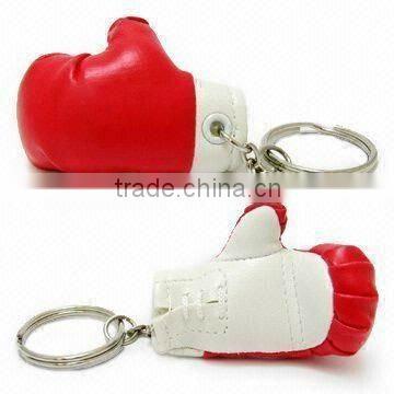 hot selling silicone mini boxing glove key chains