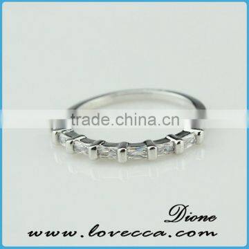 Lady cool fashion wholesale accessory crystal 925 silver ring for daily life decoration jewelry