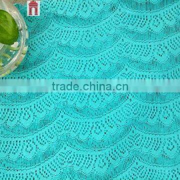 2014 African Swiss Keqiao Shaoxing Chemical New Design Thick Polyester Embroidery Lace Fabric for Garments photo-3