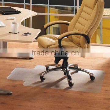 Soft Home Office Chair Protective Mat , Transparent PVC Chair Mat Without Stud