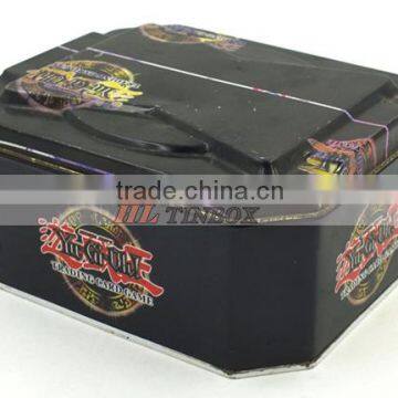 Rectangular Metal Tin Box for Children's Game Card Packaging