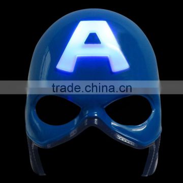 Halloween flashing LED Super Hero Cosplay Captain America Mask for sale