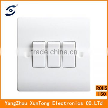 Popular 3gang 1 way Wall switch socket new design switch plates