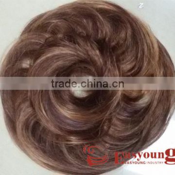 Wholesale synthetic hair scrunchies, hair bun scrunchy hairpieces