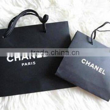 Fashion Black Paper Carrier Bags,cheap Brown Kraft Paper Bags