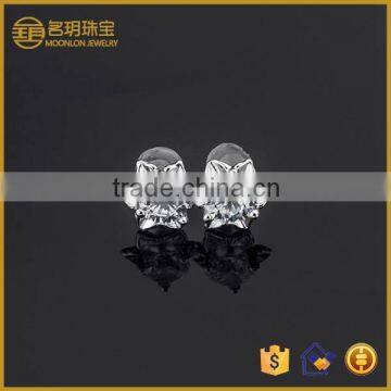 Fashion jewelry wholesale 925 sterling silver AAAAA cubic zirconia stud earring