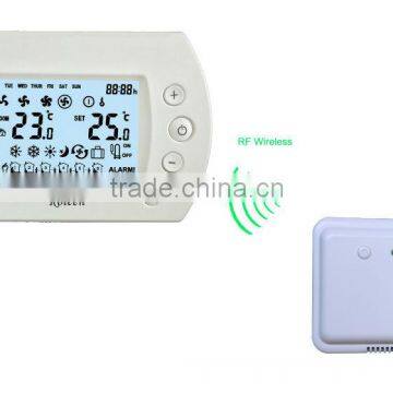 RL309Set Big LCD Touch Screen RF Wireless Programmable FCU Thermostat