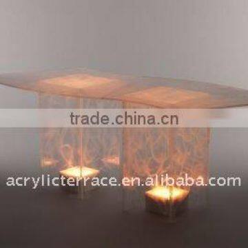 Lighted Acrylic Lucite Bar Table